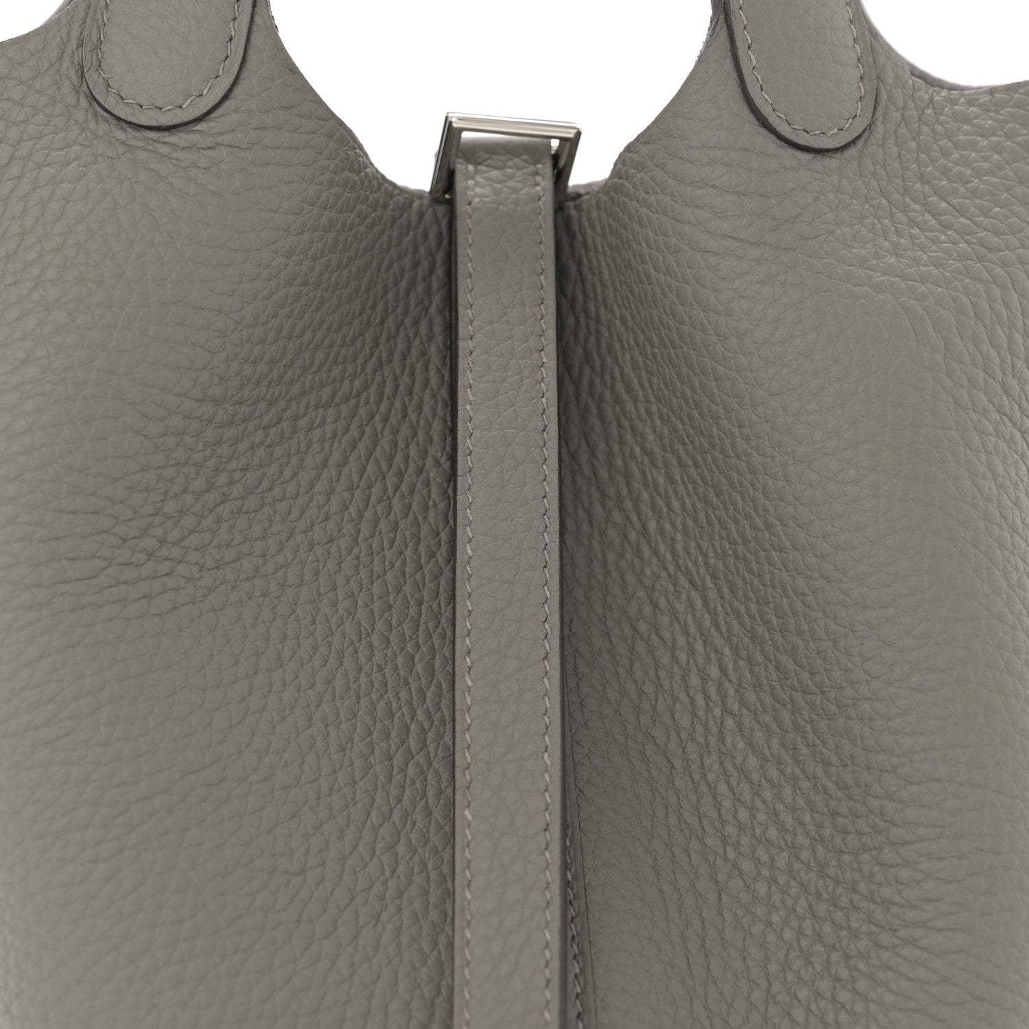 Hermes Taurillon Clemence Picotin Lock 18 PM Gris Meyer 8 of 11