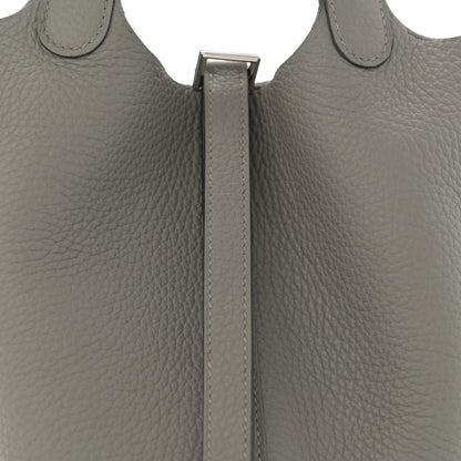 Hermes Taurillon Clemence Picotin Lock 18 PM Gris Meyer 8 of 11