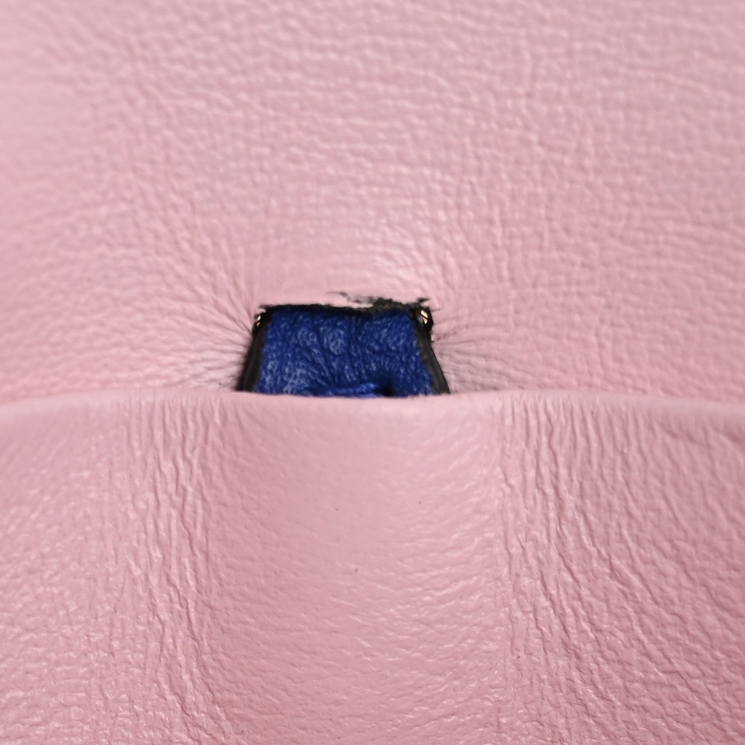 Fendi Cuoio Romano Micro Baguette Charm Blue Neon 6 of 8