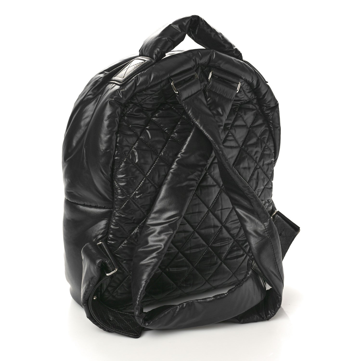 Chanel Nylon Quilted Coco Cocoon Backpack Black 3 of 10