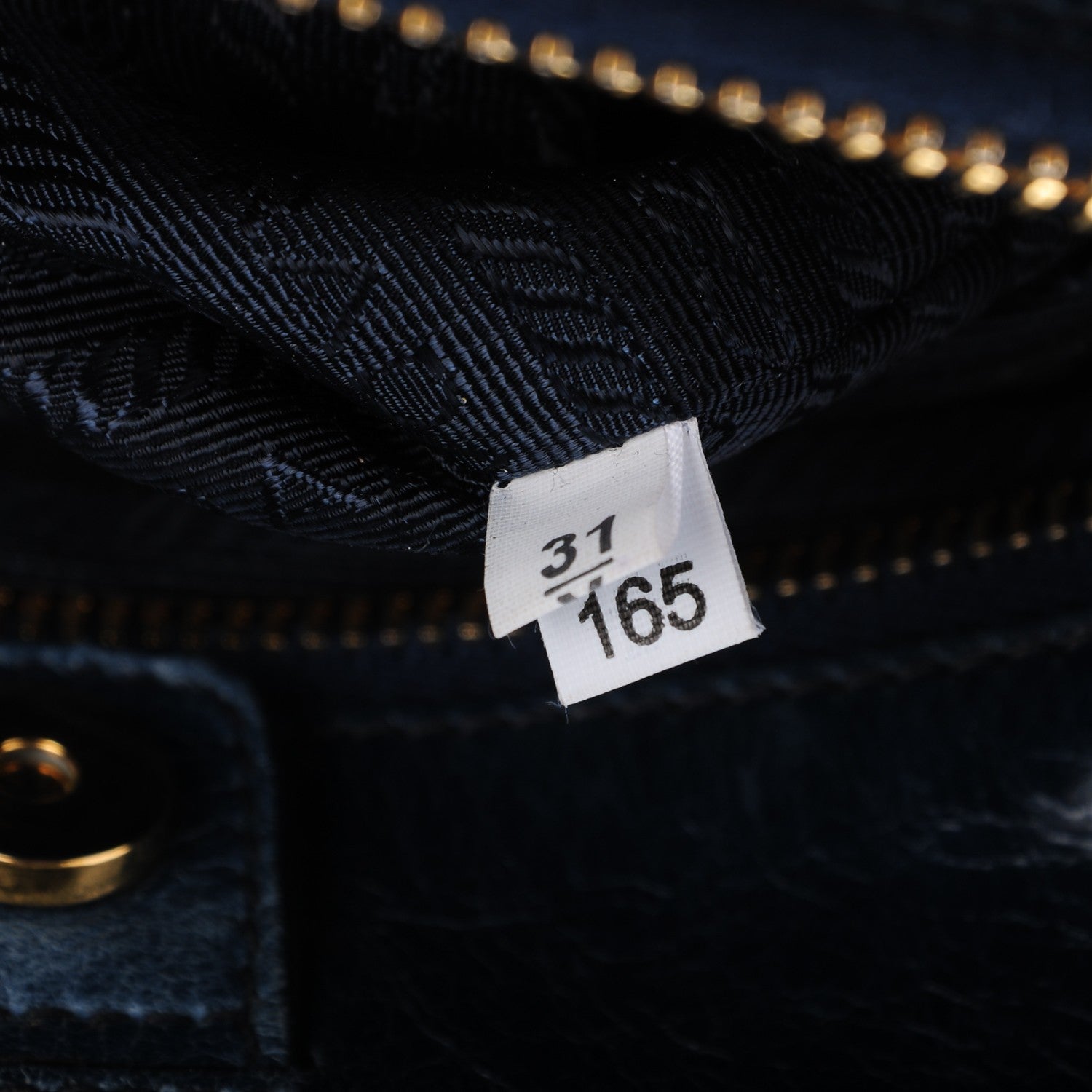 Prada Vitello Shine Tote Denim 10 of 20