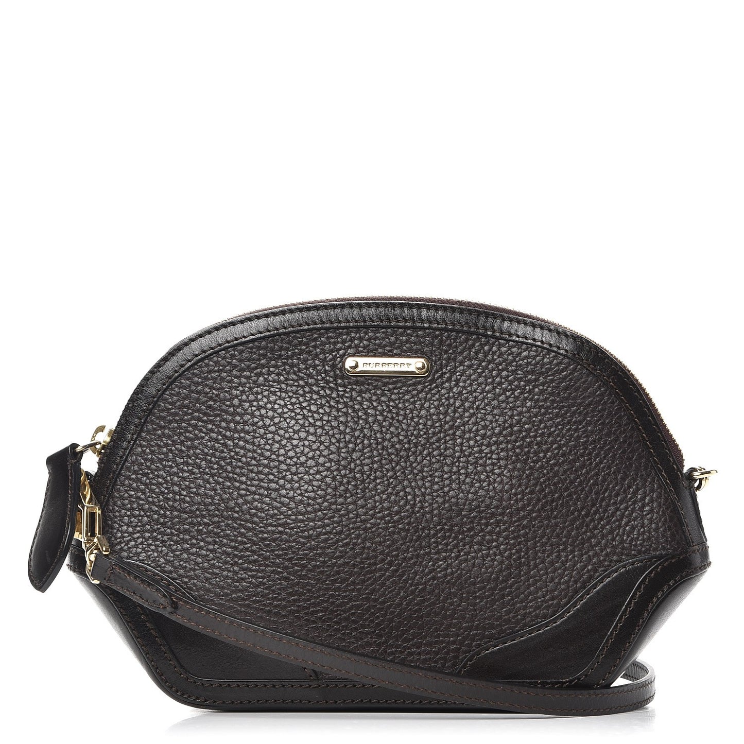 Grained Calfskin Mini Orchard Crossbody Dark Brown