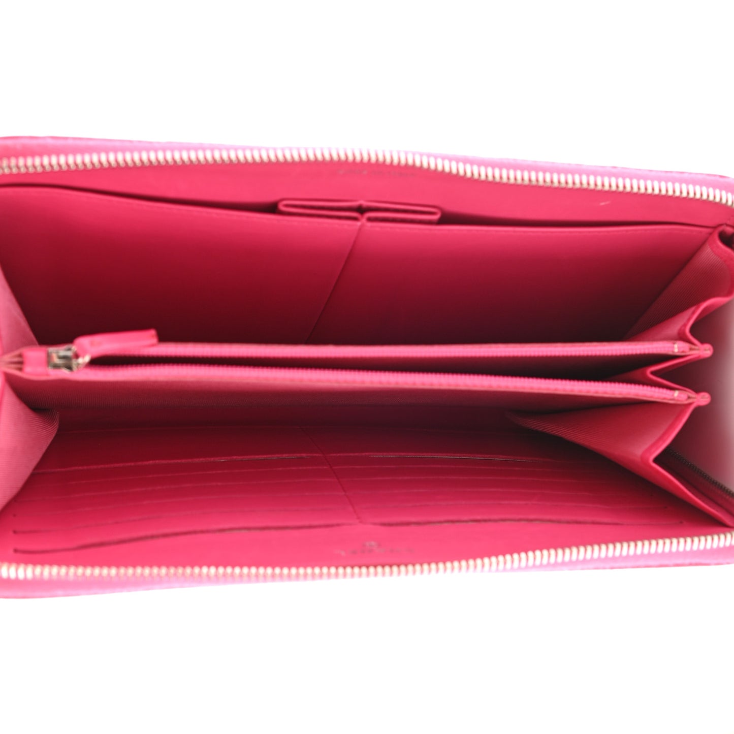 Lambskin Quilted Travel Case Pink