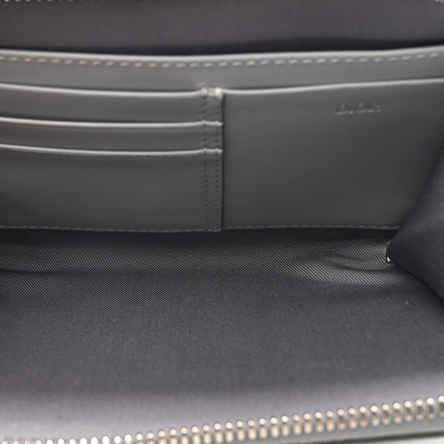Coated Canvas CD Diamond Messenger Pouch Grey