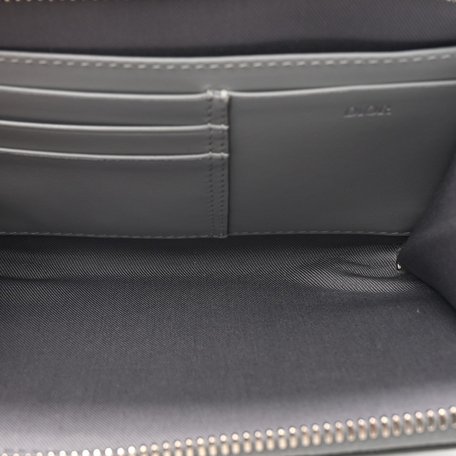 Christian Dior Coated Canvas CD Diamond Messenger Pouch Grey 5 of 14