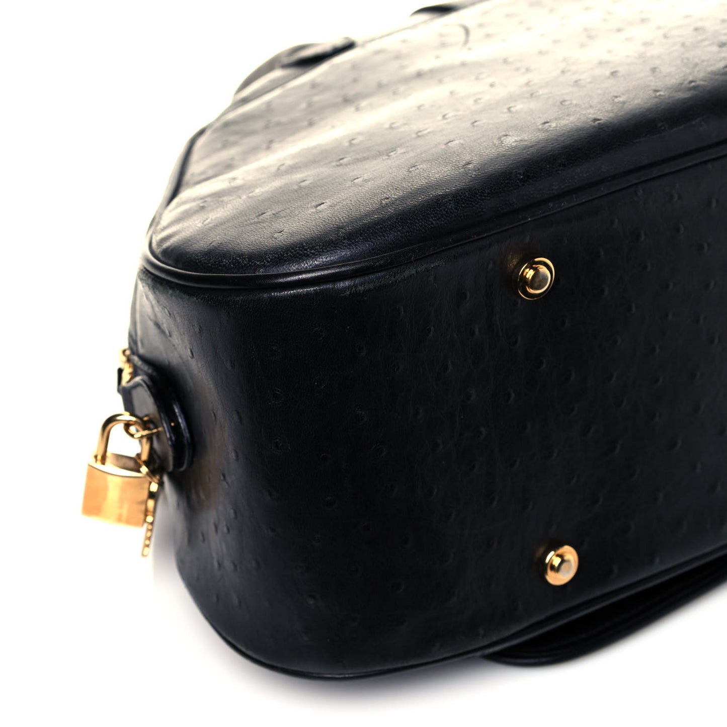 Ostrich Saddle Bowler Black