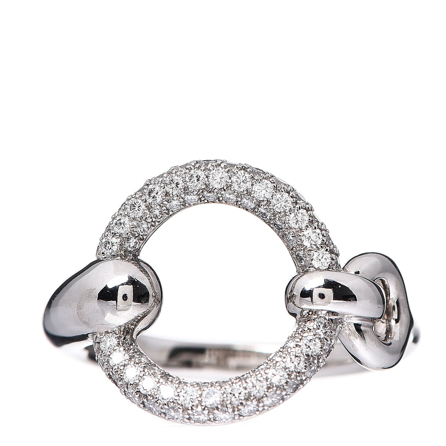 18K White Gold Diamond Filet d'Or Ring 53 6.25