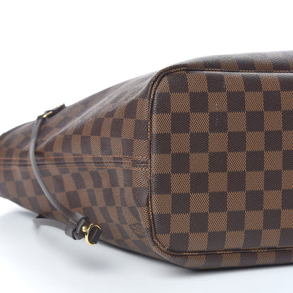 Louis Vuitton Damier Ebene Neo Neverfull MM Rose Ballerine 10 of 12
