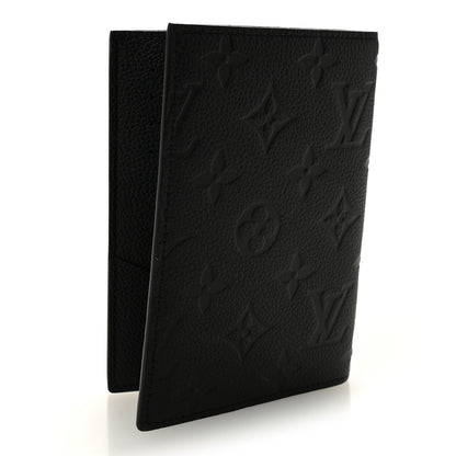 Louis Vuitton Empreinte Monogram Passport Cover Black 3 of 7