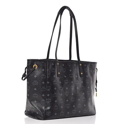 MCM Visetos Medium Project Reversible Shopper Tote Black 5 of 15