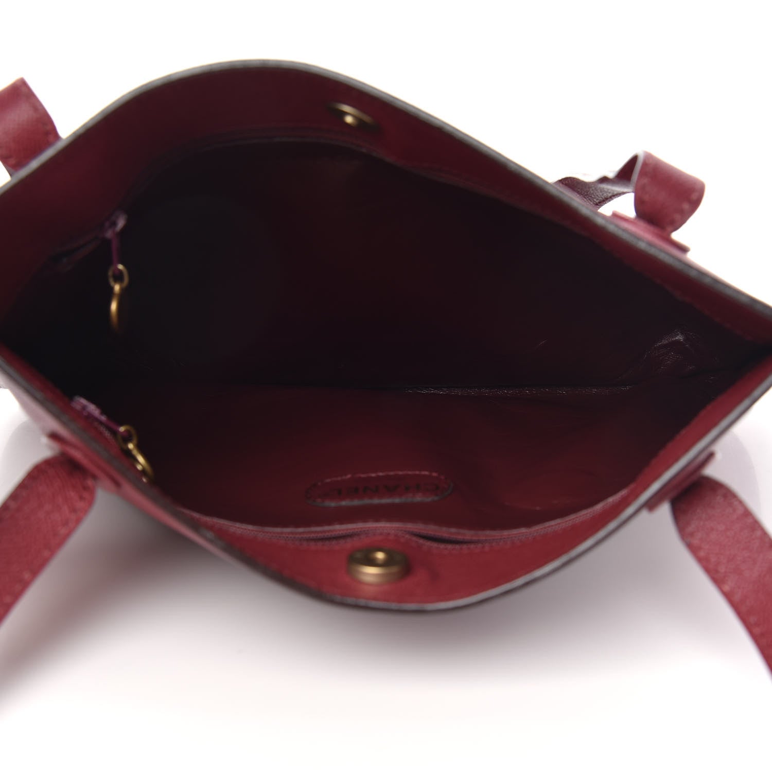 Chanel Caviar Shoulder Bag Burgundy 5 of 9