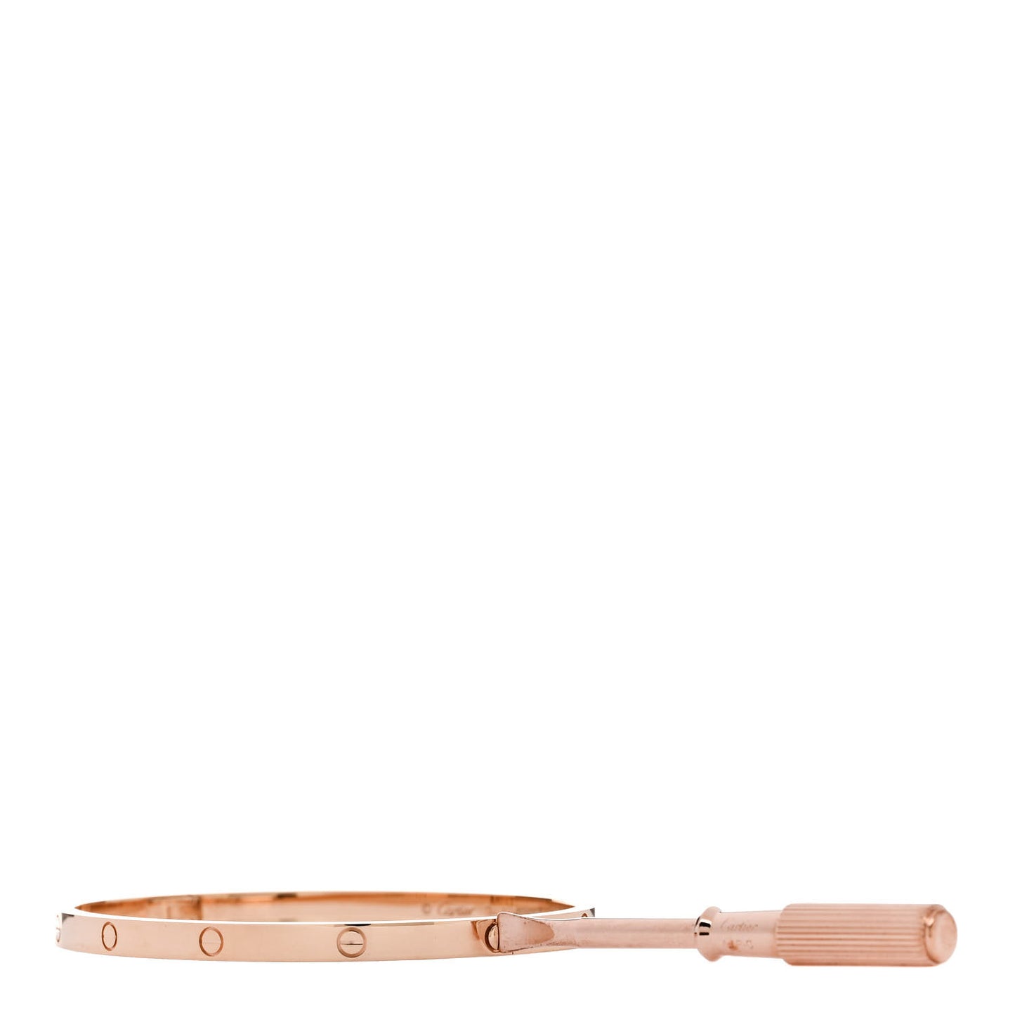 18K Pink Gold Small LOVE Bracelet 17