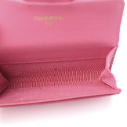 Chanel Iridescent Caviar Quilted Flap Card Holder Pink 4 of 10