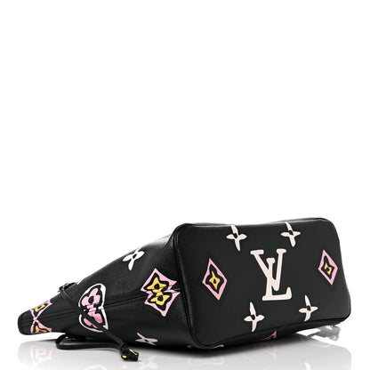 Louis Vuitton Monogram Giant Wild At Heart Neverfull MM Black 5 of 12