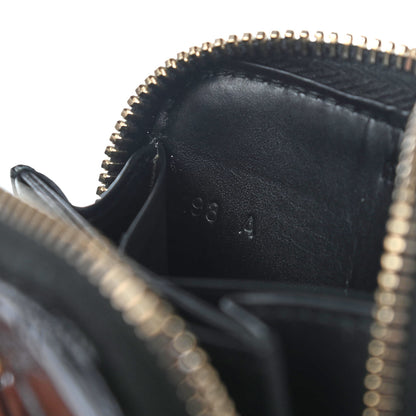 Miu Miu Patent Crocodile Embossed St Cocco Lux Compact Wallet Black 7 of 9