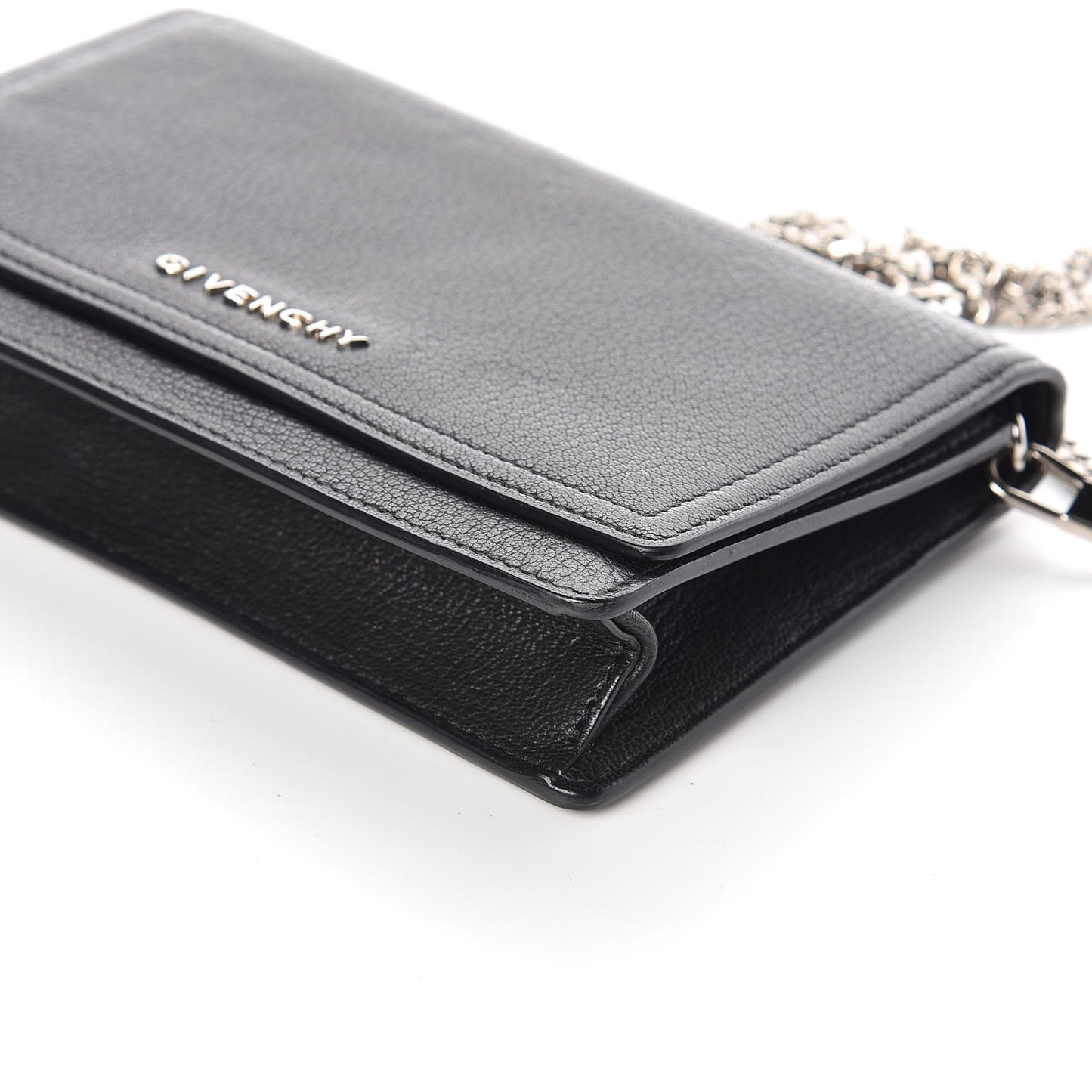 Sugar Goatskin Pandora Chain Wallet Black