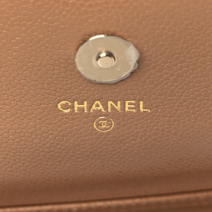 Chanel Caviar Quilted Business Affinity Clutch With Chain Flap Dark Beige 5 of 11
