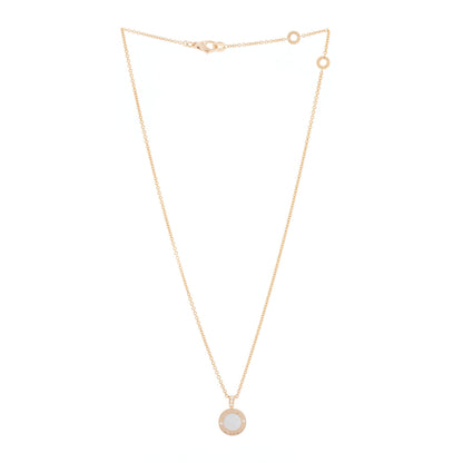 Bulgari 18K Rose Gold Diamond Black Onyx Mother of Pearl BVLGARI BVLGARI Pendant Necklace 4 of 7