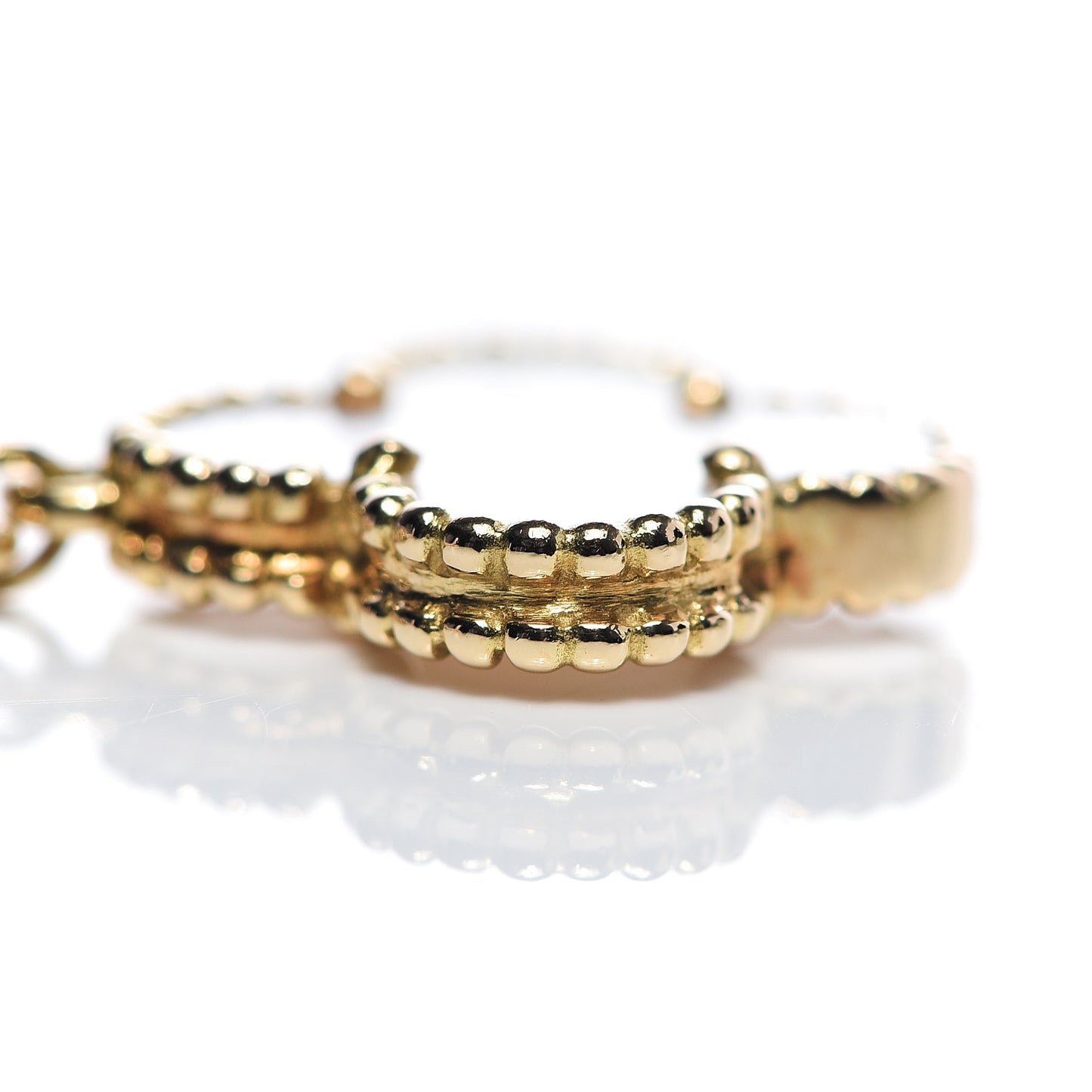 18K Yellow Gold Mother of Pearl 5 Motifs Magic Alhambra Bracelet