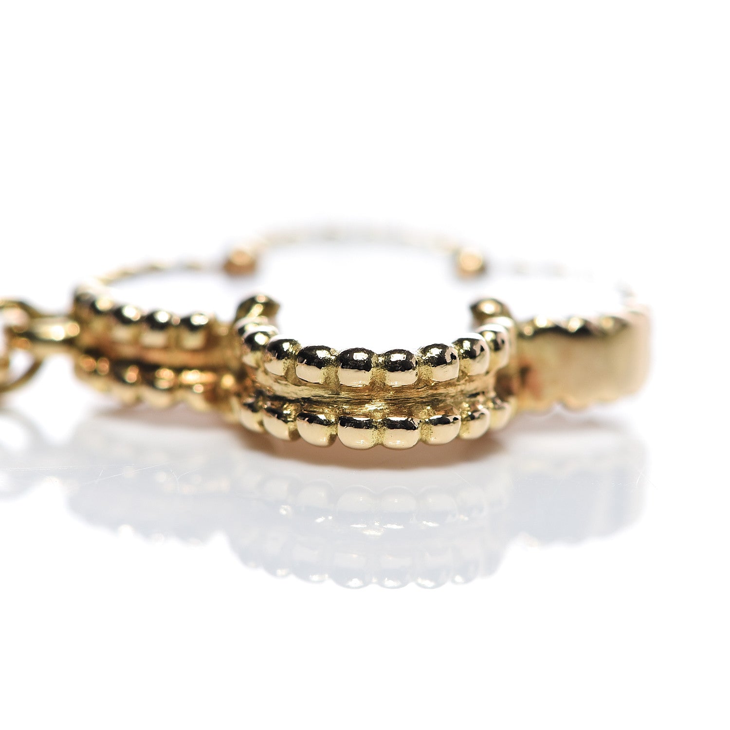 Van Cleef & Arpels 18K Yellow Gold Mother of Pearl 5 Motifs Magic Alhambra Bracelet 7 of 12