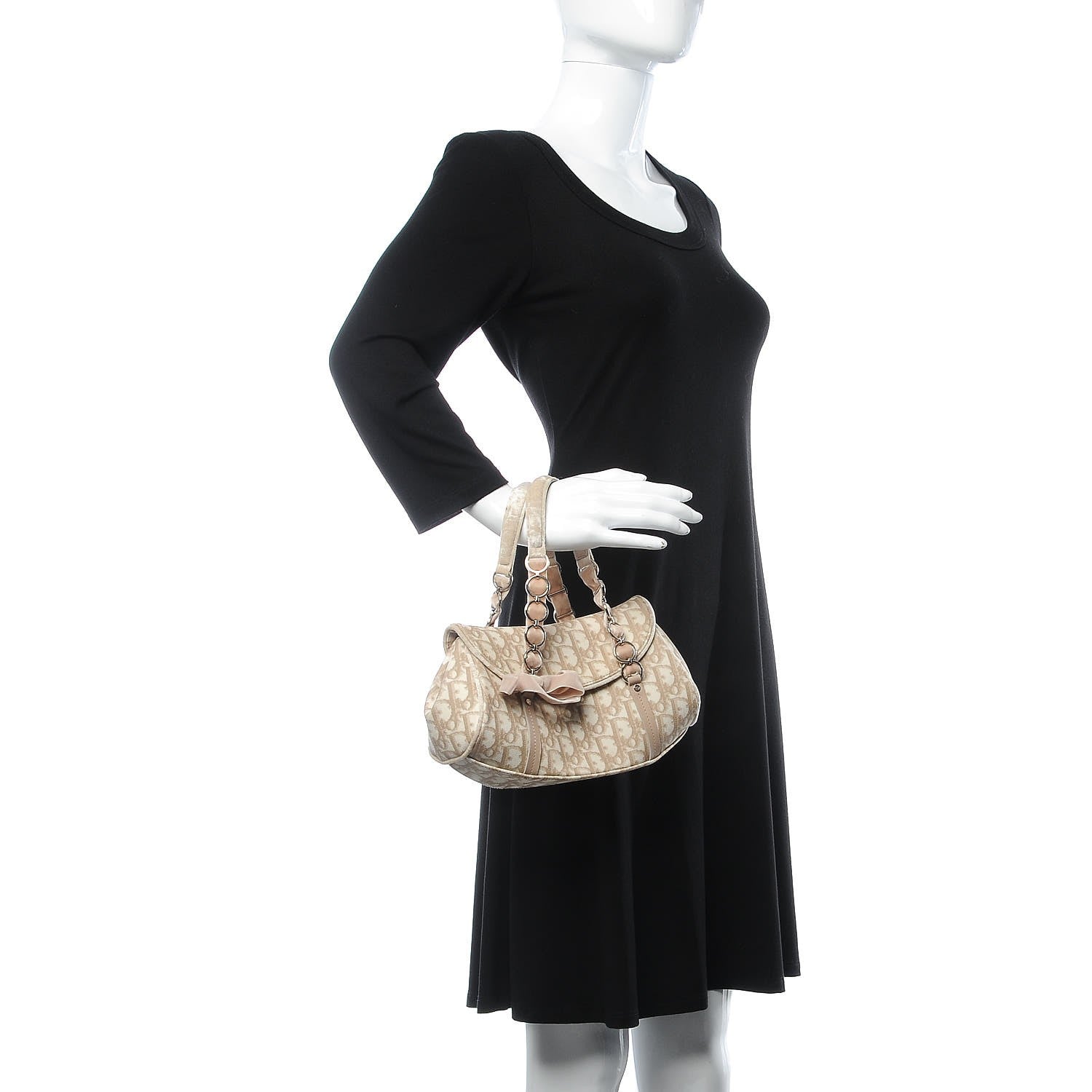 Christian Dior Monogram Romantique Trotter Bag Rose 2 of 8
