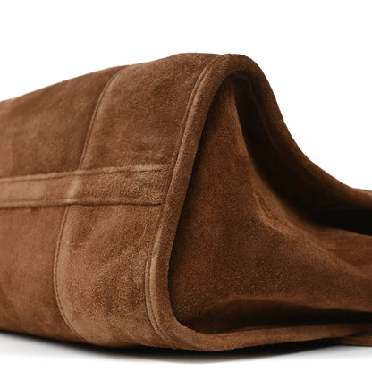 Prada Suede Large Bonnie Shoulder Bag Cacao 9 of 9