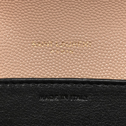 Saint Laurent Grain De Poudre Monogram Uptown Chain Wallet Dark Beige 7 of 15