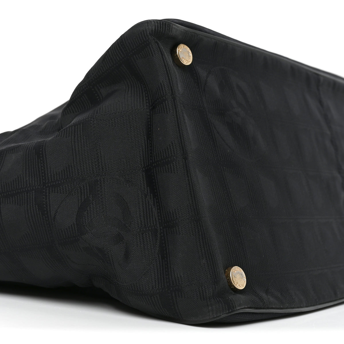 Nylon Medium Travel Tote Black
