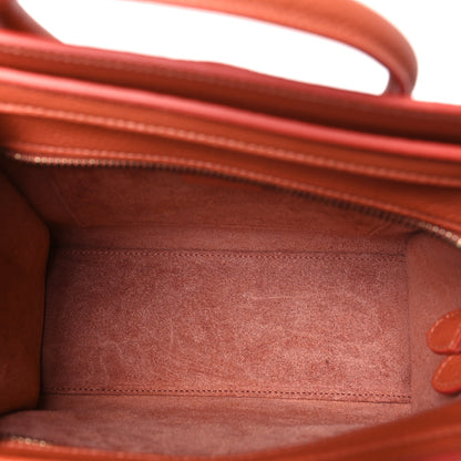 Celine Drummed Calfskin Nano Luggage Lychee 5 of 9