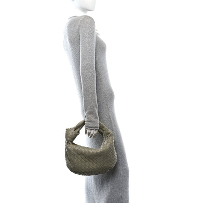 Bottega Veneta Nappa Intrecciato Teen Jodie Hobo Travertine 2 of 9