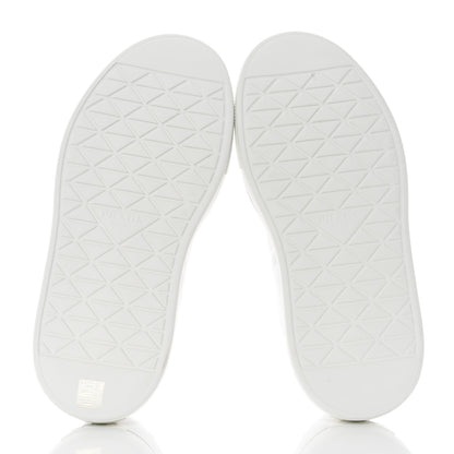 Prada Re-Nylon Spazzolato Rubber Triangle Logo Macro Quilted Mens 35mm Platform Sneakers 8 White 5 of 9