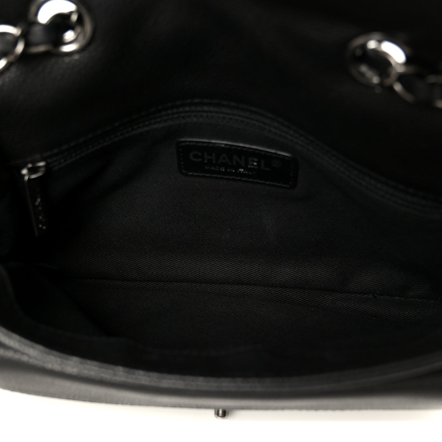 Chanel Caviar Quilted Medium Now and Forever Flap Black 4 of 10