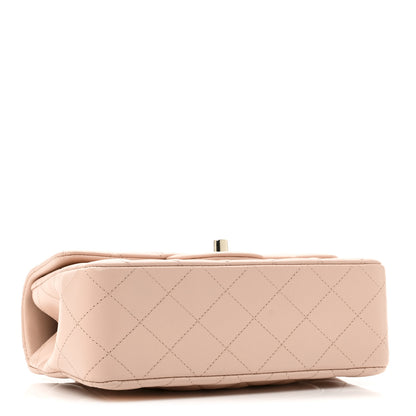 Chanel Lambskin Quilted Mini Top Handle Rectangular Flap Light Pink 4 of 11