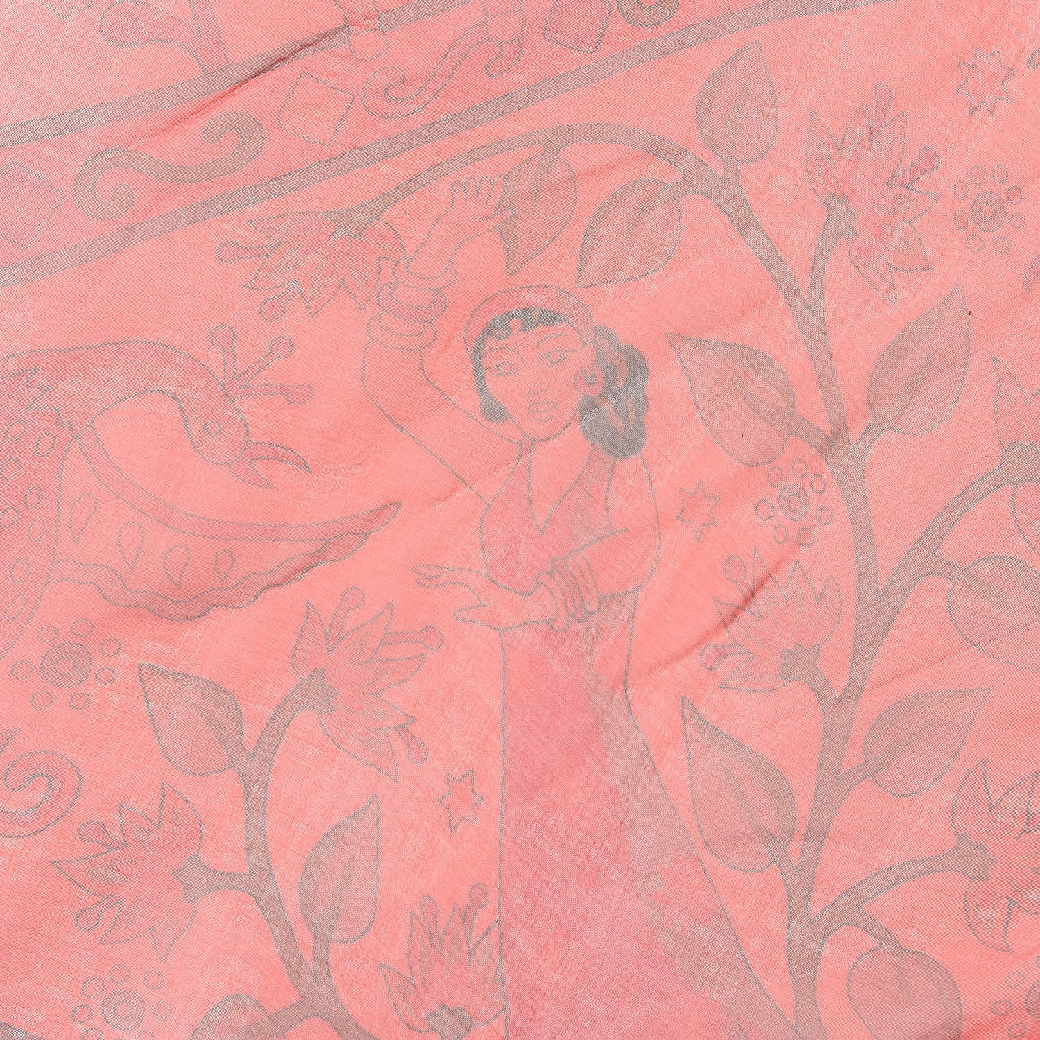 Hermes Silk Mousseline Peuple Du Vent Shawl 140 6 of 6