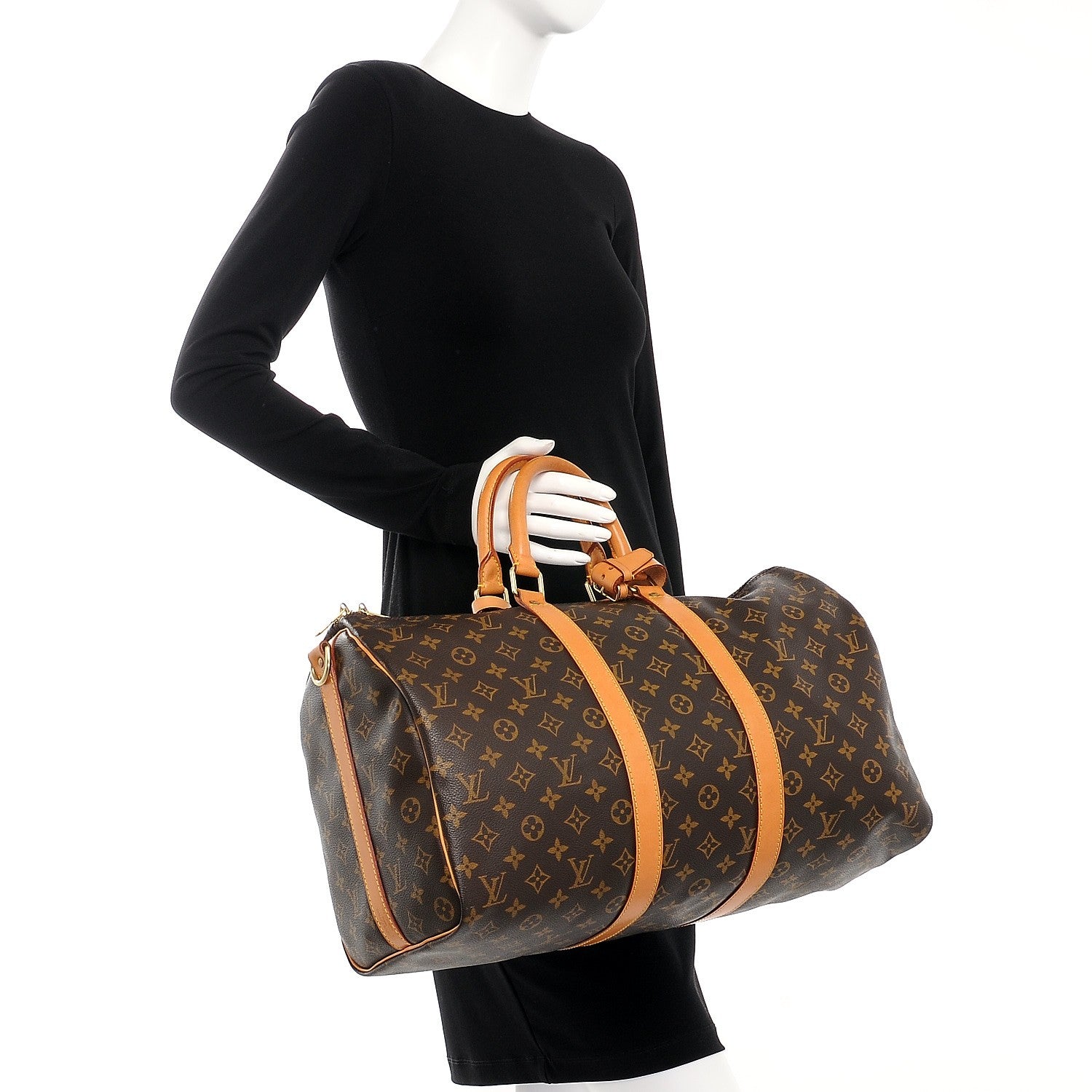 Louis Vuitton Monogram Keepall Bandouliere 45 3 of 12
