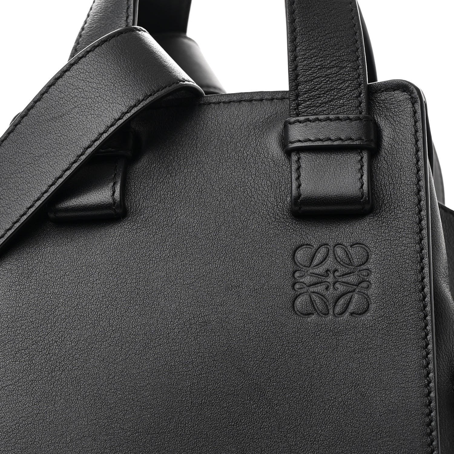 Loewe Calfskin Medium Hammock Shoulder Bag Black 8 of 11