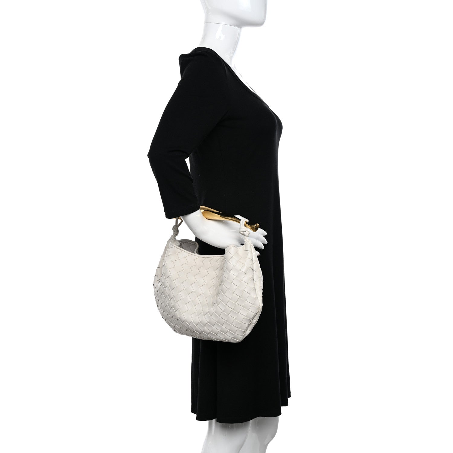 Bottega Veneta Nappa Intrecciato Sardine Bag Chalk 2 of 10
