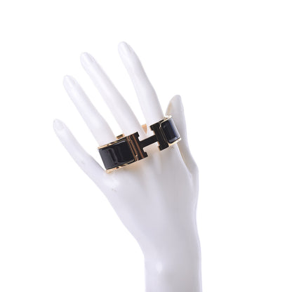 Hermes Enamel Wide Clic Clac H Bracelet PM Black 2 of 5