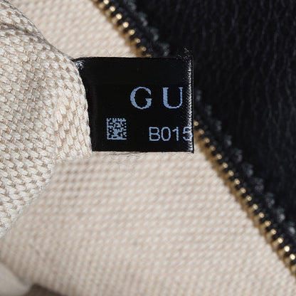 Gucci Pebbled Calfskin Medium Soho Clutch Black 8 of 9