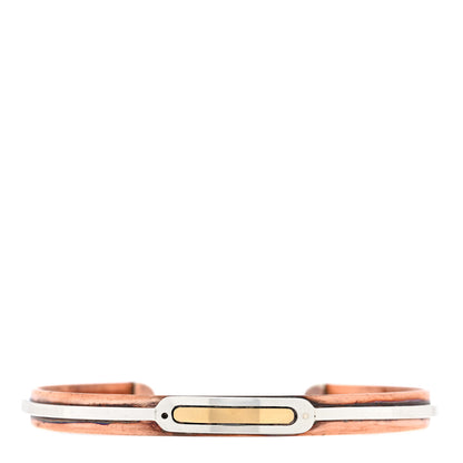 Cartier Sterling Silver 18K Yellow Gold Copper Sabona Cuff Bracelet 1 of 3