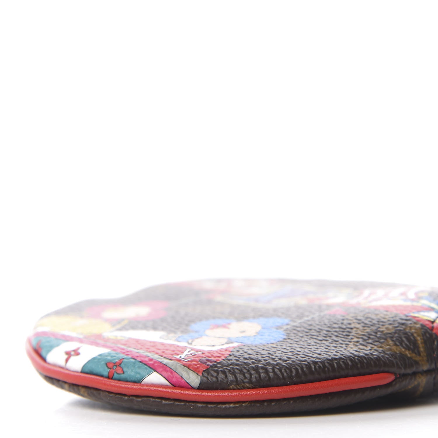 Louis Vuitton Monogram 2020 Christmas Animation Bumper Cars Round Coin Purse Coquelicot 7 of 9