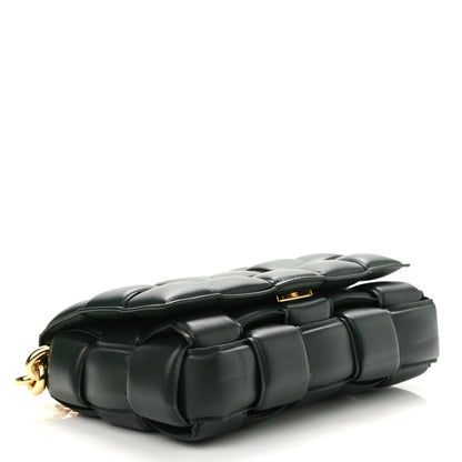 Bottega Veneta Lambskin Maxi Intreccio Padded Chain Cassette Crossbody Bag Raintree 3 of 9