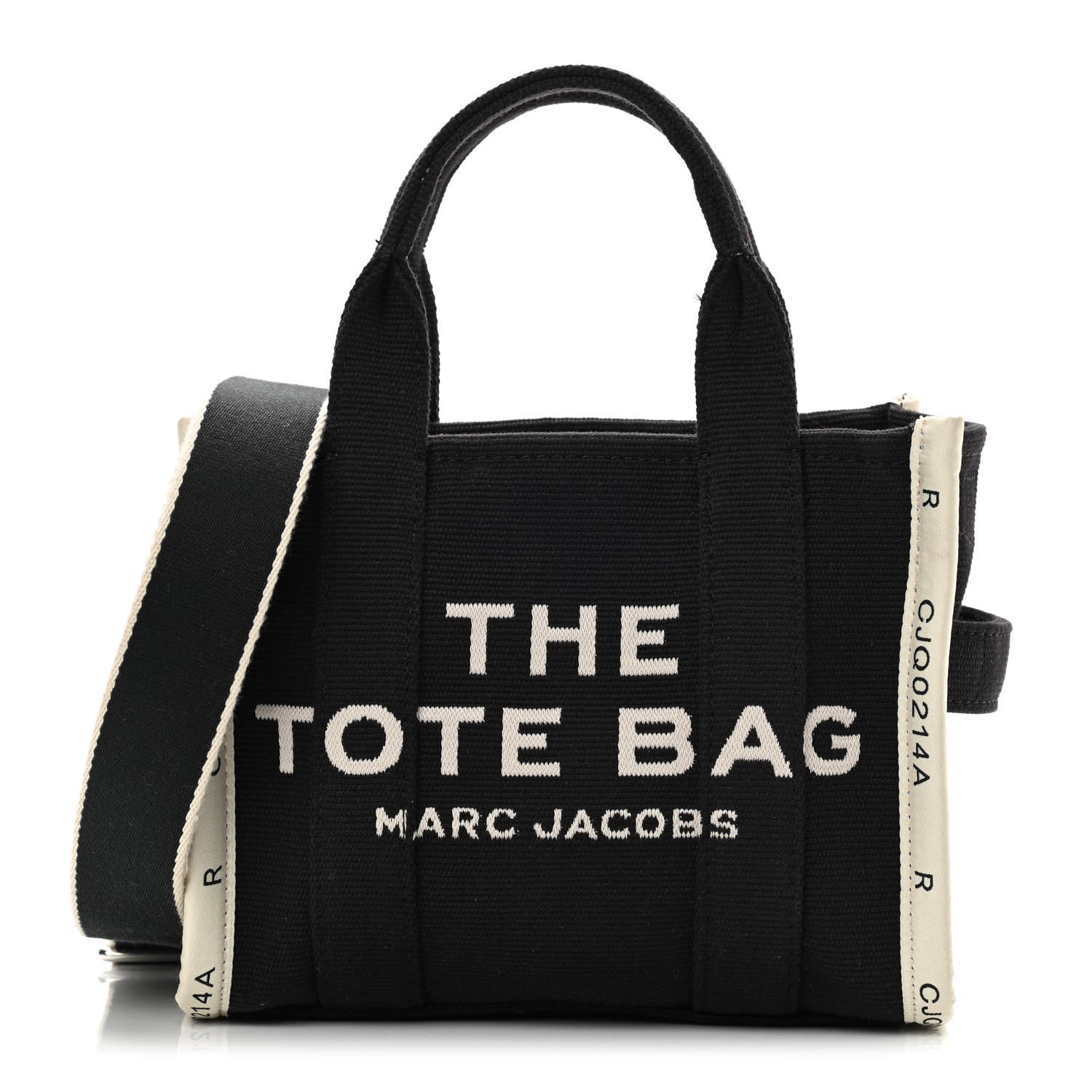 Marc Jacobs Jacquard Small The Traveler Tote Bag Black 1 of 17