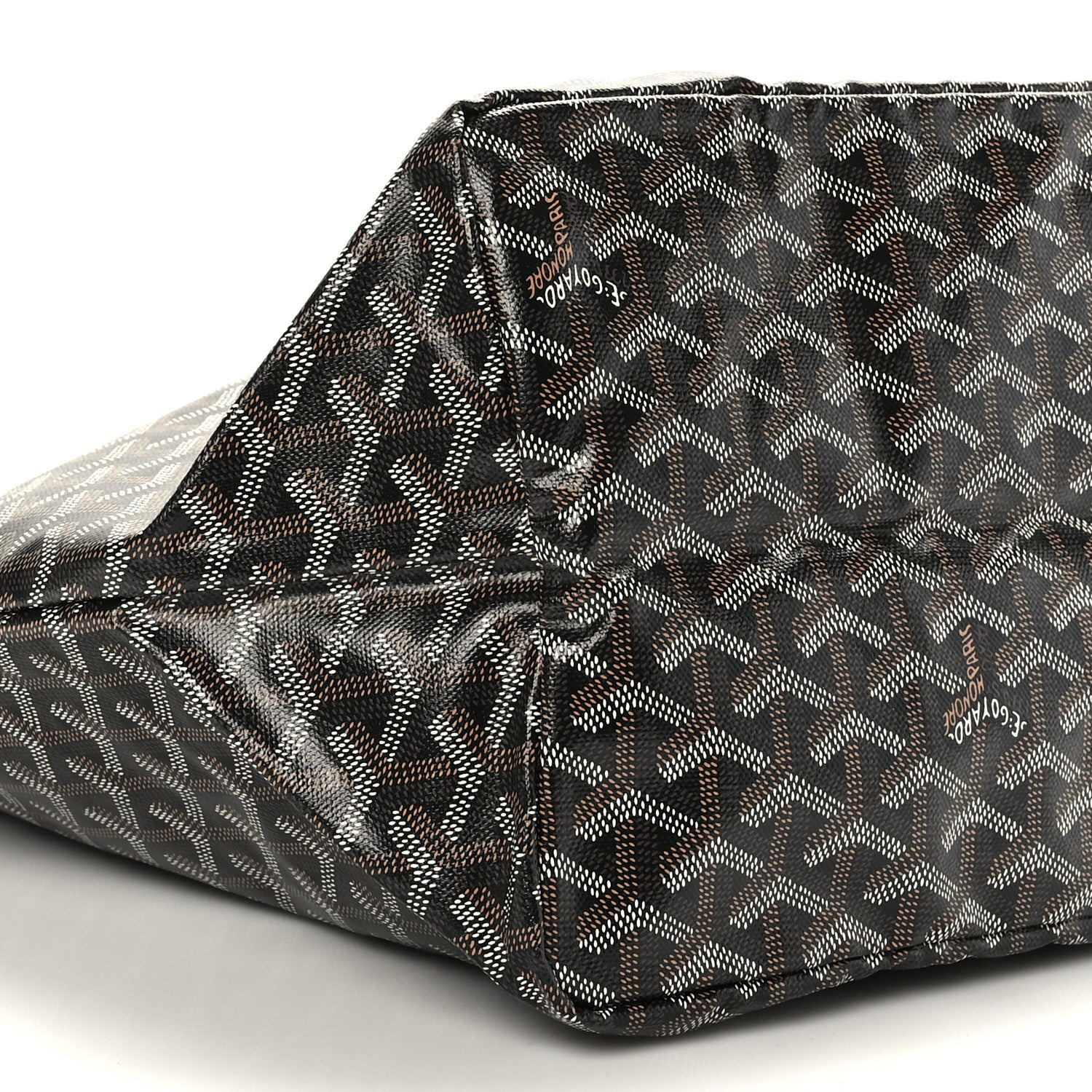 Goyard Goyardine Saint Louis GM Black Gold 8 of 9