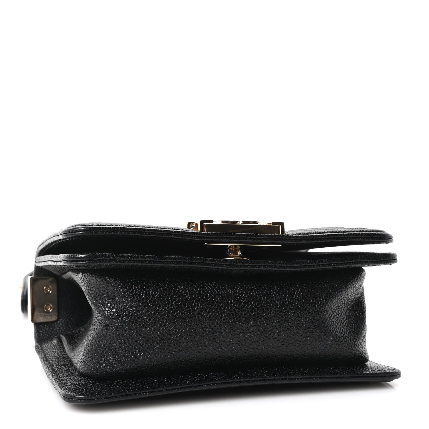 Chanel Caviar Chevron Quilted Mini Boy Flap Black 4 of 10