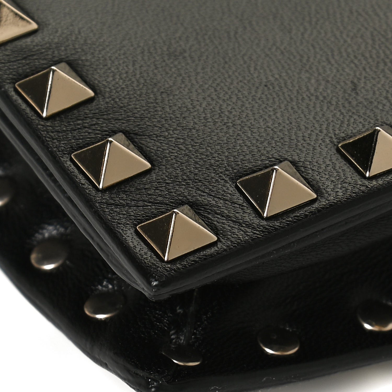 Valentino Garavani Nappa Rockstud Wristlet Clutch Black 12 of 14