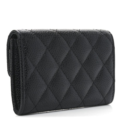 Chanel Caviar Quilted Flap Card Holder Black 3 of 9