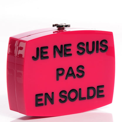 Chanel Plexiglass Evening In The Street 5x5=CC Small Clutch Fuchsia 3 of 7
