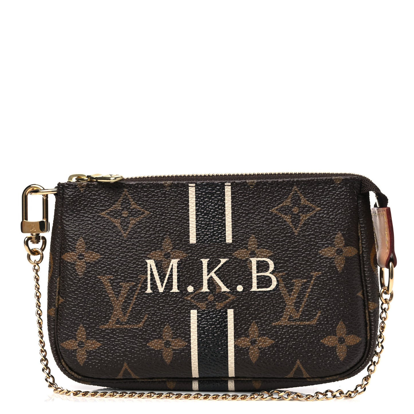 Monogram My LV Heritage Mini Pochette Accessories Ivory Black