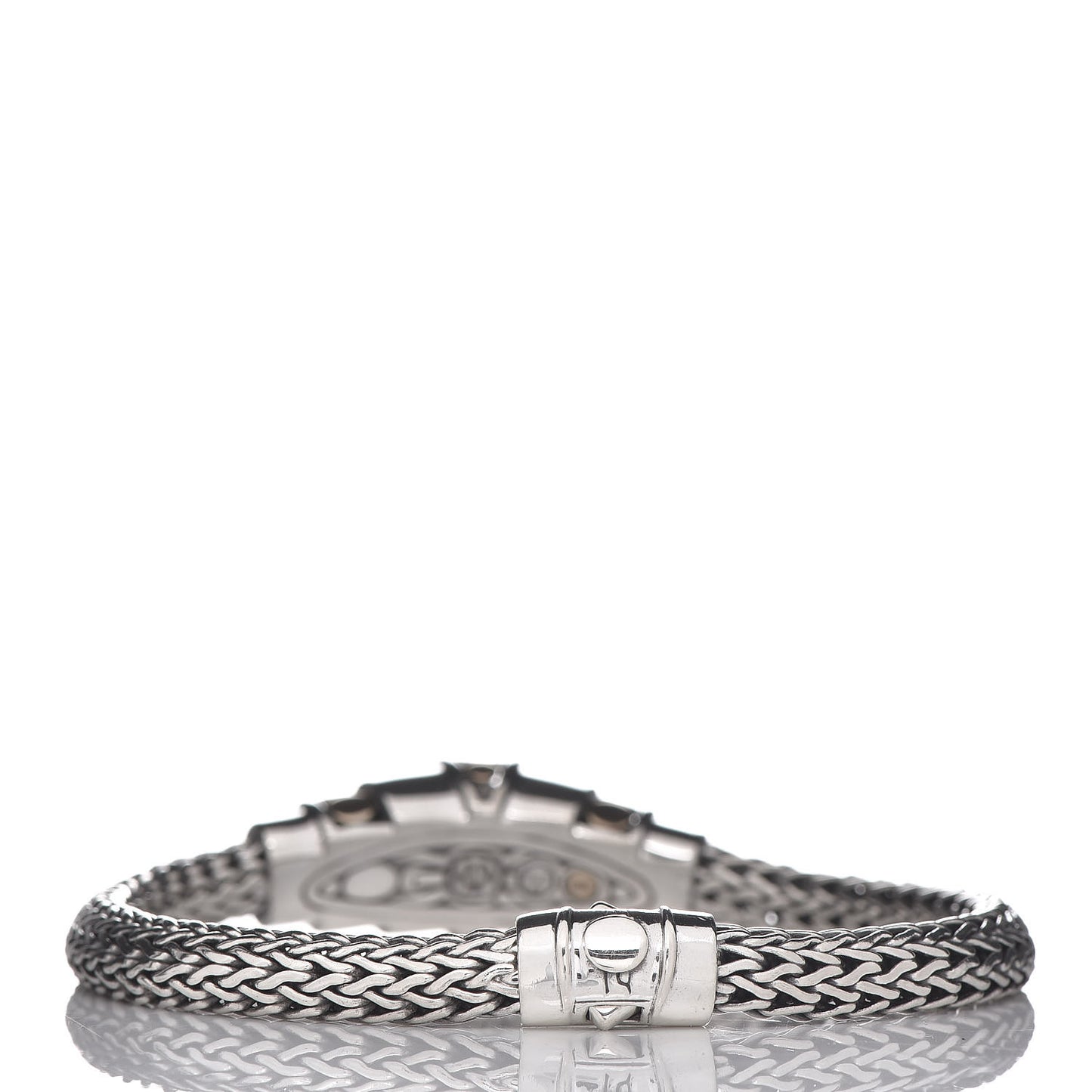 Sterling Silver 18K Yellow Gold Dot Deco Station Bracelet